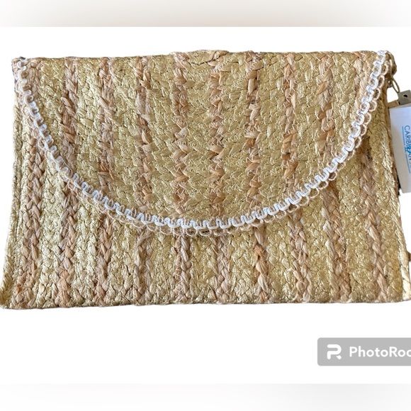 NWT Hand Woven Caribbean Joy Bag - Picture 1 of 12